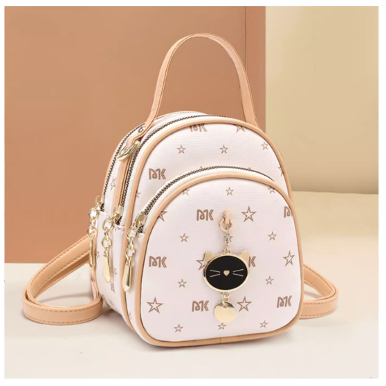 Balo nữ thời trang balo mini phụ kiện mèo treo xinh xắn dễ thương