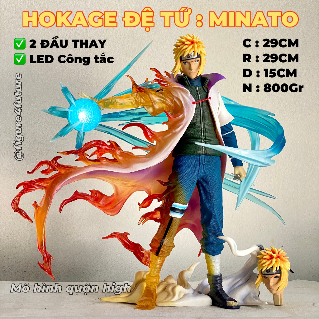 Mô hình Hokage Đệ tứ Minato cao 29Cm - Evil studios F1 Minato bản đẹp 29CM - naruto figure hokage 4