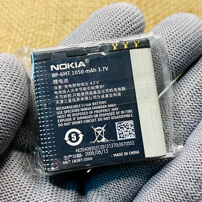 Pin Nokia BP-6MT Zin cũ bóc máy cho Nokia E51 | N81 | N82 | 6720c.