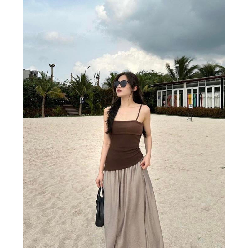 𝐋𝐘𝐂𝐇𝐄𝐍-  Chân Váy Đũi Tơ Lychen