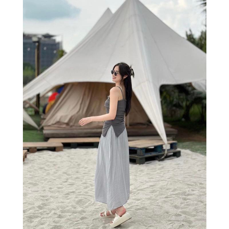 𝐋𝐘𝐂𝐇𝐄𝐍-  Chân Váy Đũi Tơ Lychen