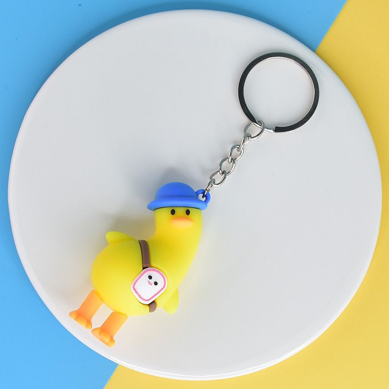 Móc khóa vịt nhiều màu cute