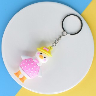 Móc khóa vịt nhiều màu cute