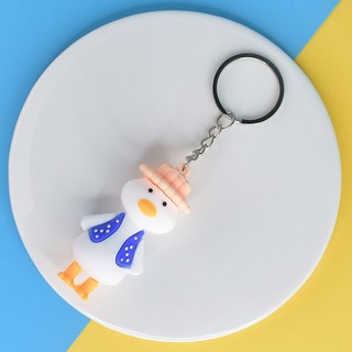 Móc khóa vịt nhiều màu cute