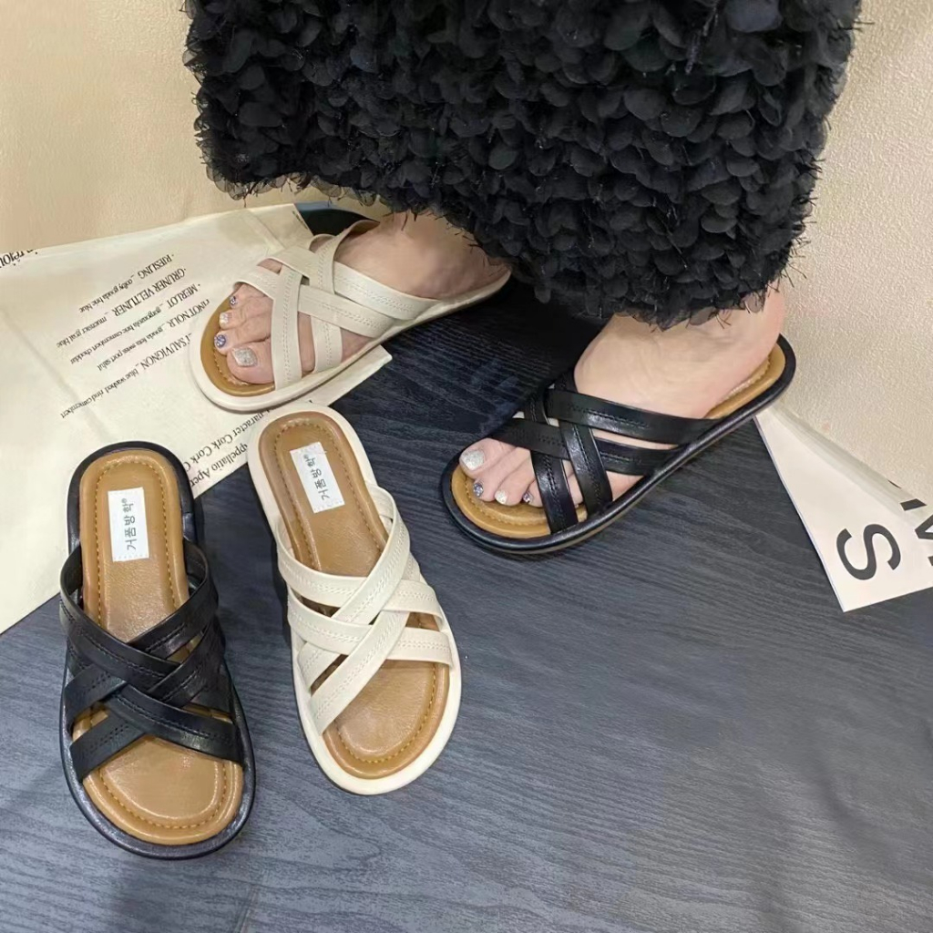 DÉP LÊ NỮ DÂY CHÉO SIÊU MỀM 555 - HACHI SHOES