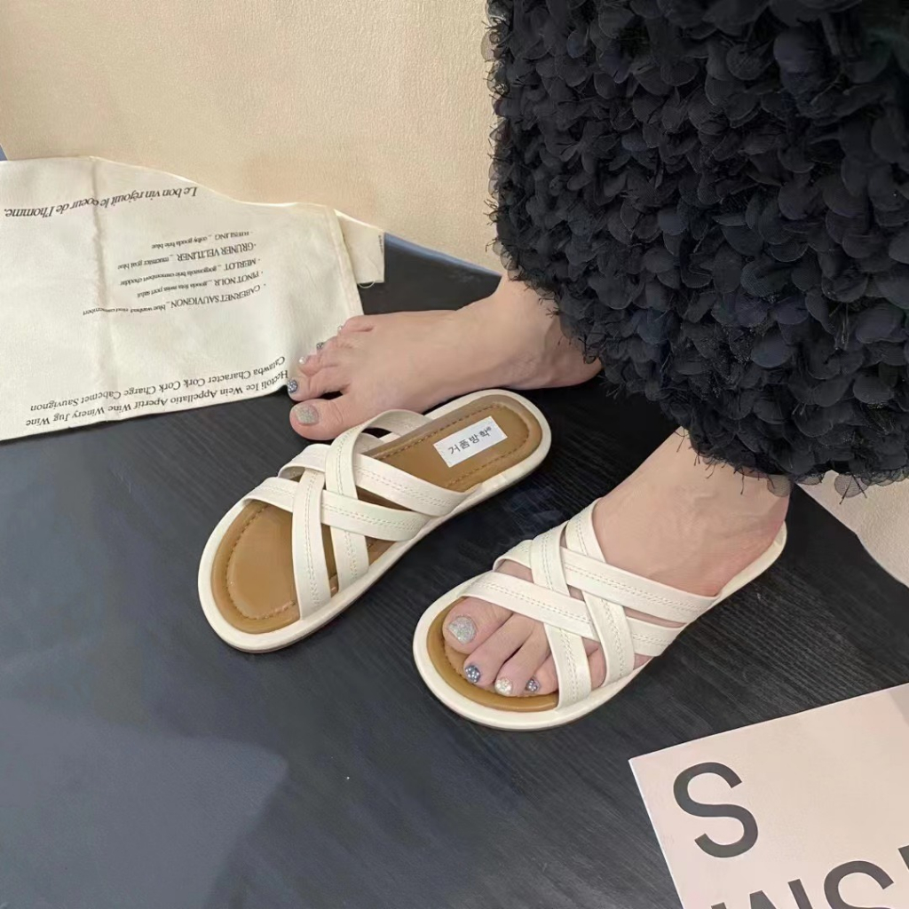 DÉP LÊ NỮ DÂY CHÉO SIÊU MỀM 555 - HACHI SHOES