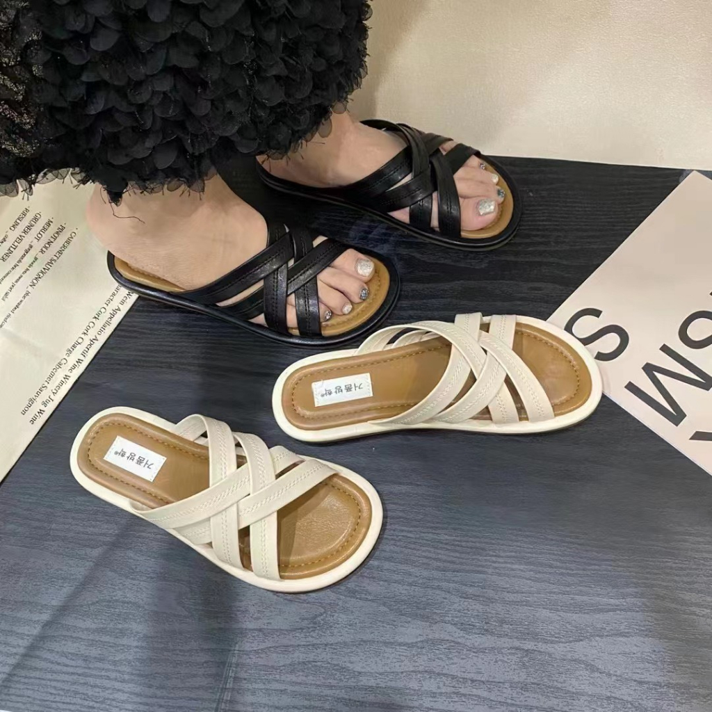 DÉP LÊ NỮ DÂY CHÉO SIÊU MỀM 555 - HACHI SHOES