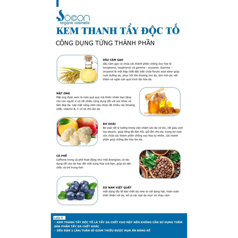 TẨY DA CHẾT FACE -  Thanh tẩy độc tố