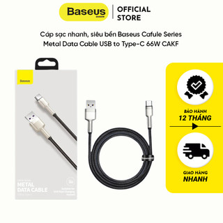 Cáp sạc nhanh, siêu bền baseus cafule series metal data cable usb to type-c 66w cakf