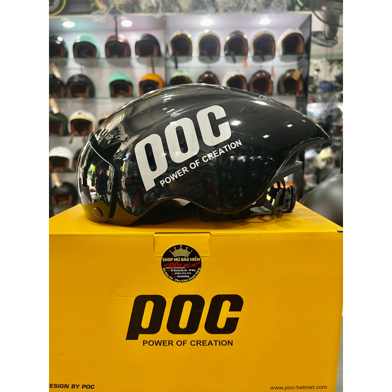 Mũ bảo hiểm thể thao lên tem Poc 01