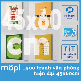 Tranh Canvas tạo động lực cho nhân viên treo tường trang trí Văn Phòng tạo động lực hot nhất Mopi phần 4 size 45x60