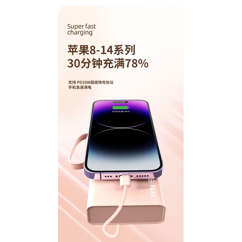 Sạc dự phòng siêu nhanh,siêu khoẻ 20000mAh chính hãng Letv