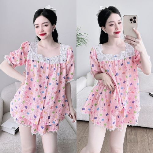 Đồ Ngủ Bigsize MIKY, Đồ Ngủ Nữ Bigsize lụa Xốp cao cấp mềm mại xinh xắn < 75KG