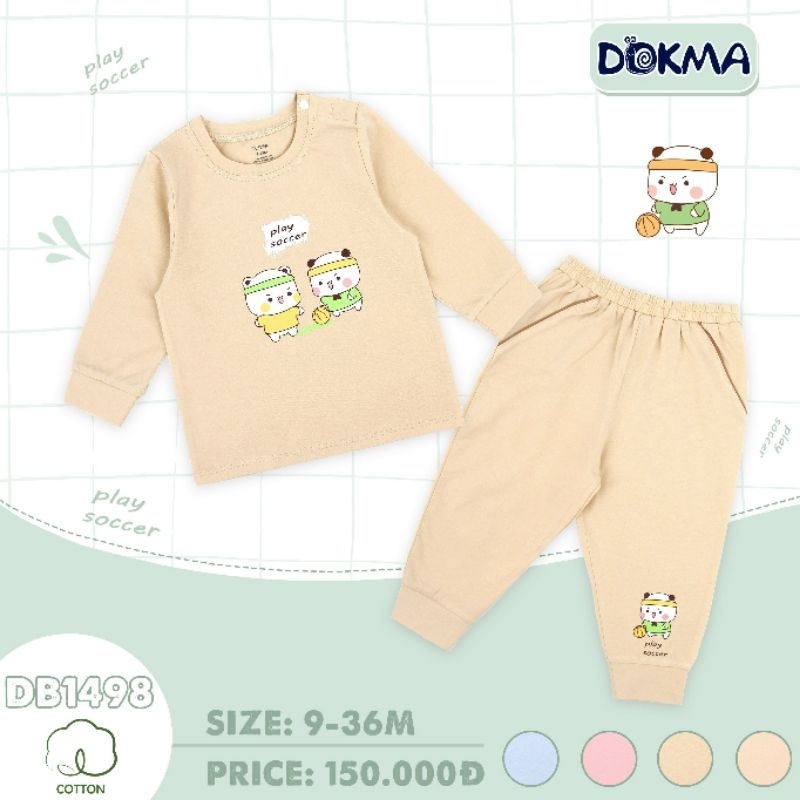 BỘ DÀI TAY CÀI VAI CHO BÉ  TRAI TỪ 9-36 THÁNG DOKMA