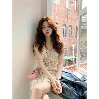 Đầm 2 dây đan sợi dây ngắn DD228