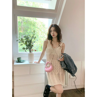 Đầm 2 dây đan sợi dây ngắn DD228