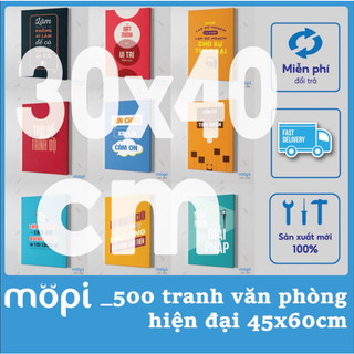 Tranh Canvas slogan treo tường trang trí tạo động lực nhân viên Văn Phòng hot nhất Mopi phần 6 cỡ 30x40cm