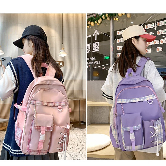Balo Ulzzang Hàn Quốc Nam Nữ Cao Cấp Thời Trang Cho Học Sinh Cấp 1 và 2 Cặp Sách Đi Học Cho Bé 2023