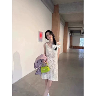Đầm 2 dây đan sợi dây ngắn DD228
