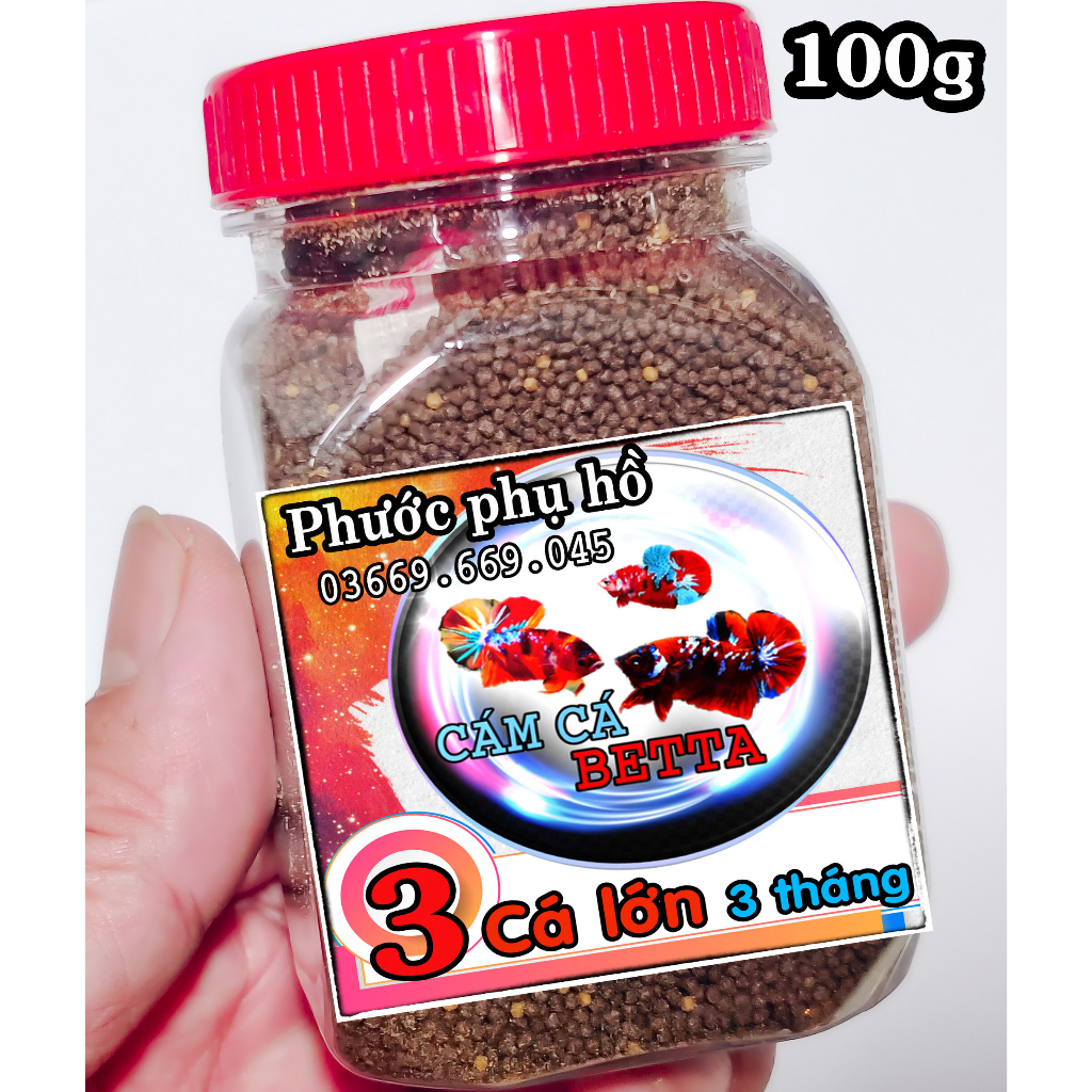 100g Cám cá betta phước phụ hồ - Số 3