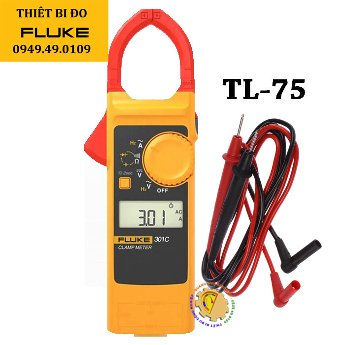 Fluke 301A/301B/301C/301D/301E chính hãng, Tem chống hàng giả. BH 12T TẶNG TÚI FLUKE ĐỰNG MÁY