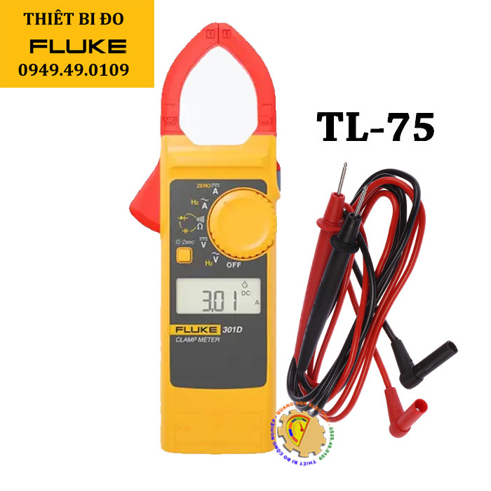 Fluke 301A/301B/301C/301D/301E chính hãng, Tem chống hàng giả. BH 12T TẶNG TÚI FLUKE ĐỰNG MÁY