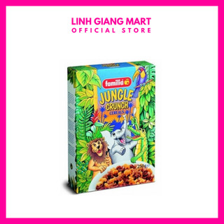 Familia Swiss Jungle Crunch - Ngũ Cốc Dành Cho Trẻ Em Vị Socola, Vani & Mật Ong Hình Con Vật - Hộp Giấy 250g