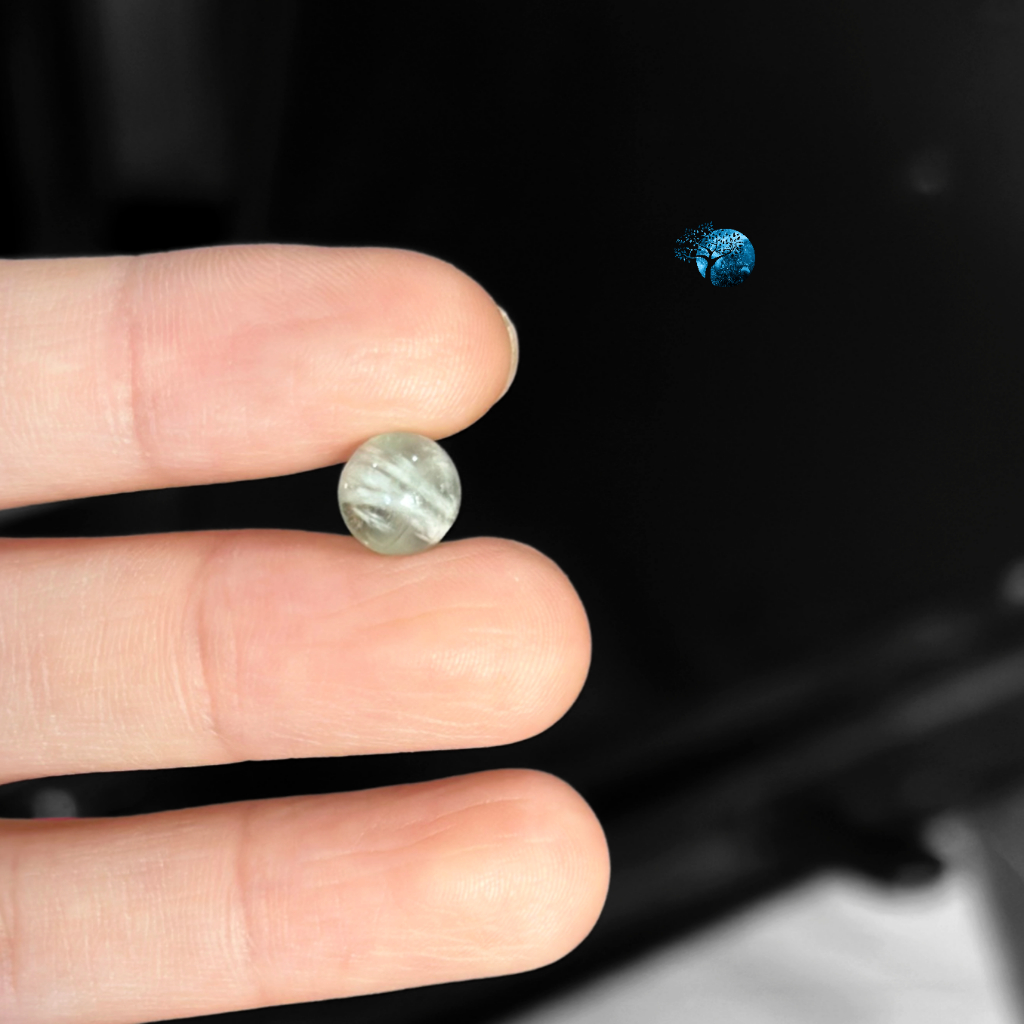 [1 viên lẻ] Đá feather fluorite 7mm