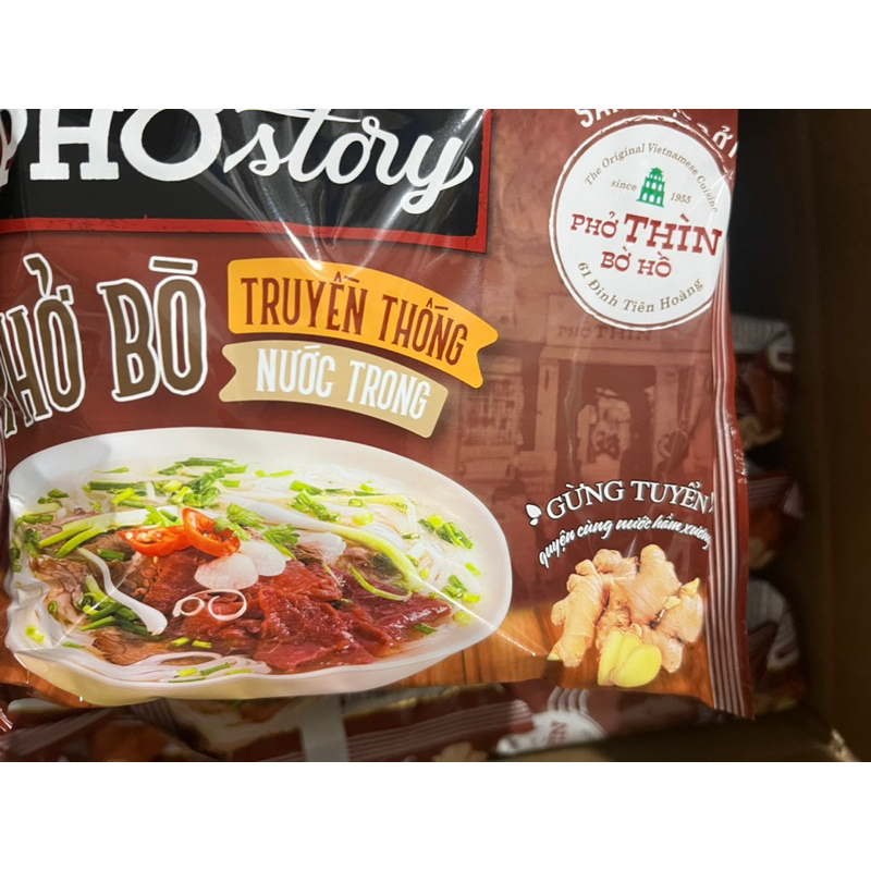 Phở Thìn Bờ Hồ Story vị bò truyền thống gói 72g