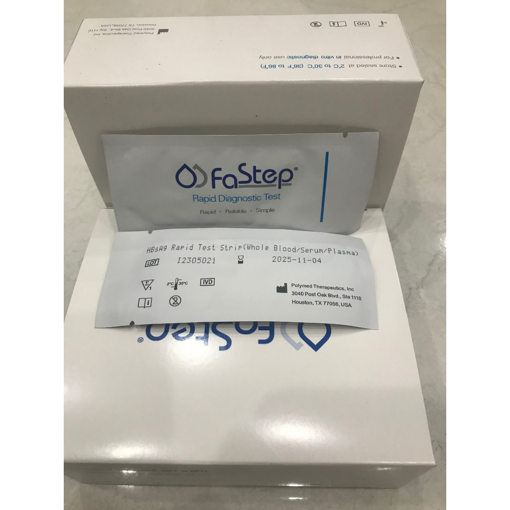 Bộ test thử, test nhanh tại nhà Viêm gan B, Kit Test Viêm Gan B Fastep chính hãng