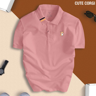 Áo POLO Nam Nữ UNISEX CUTE CORGI thiết kế trẻ trung, dễ thương chất vải cá sấu cao cấp chuẩn form