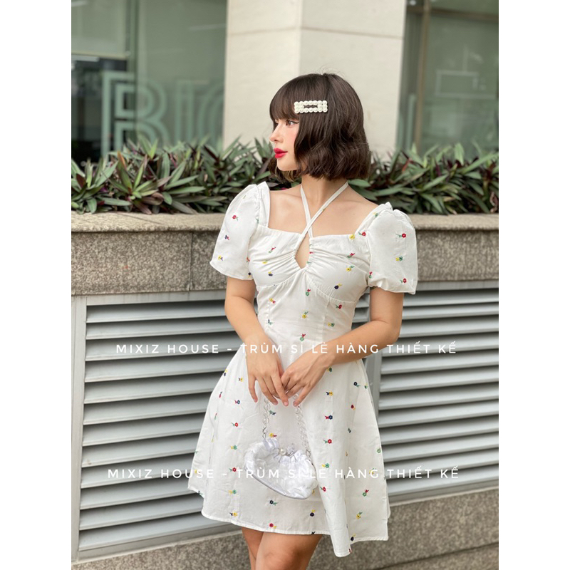 Đầm hoa nhí 3 màu dáng ngắn Mixiz House