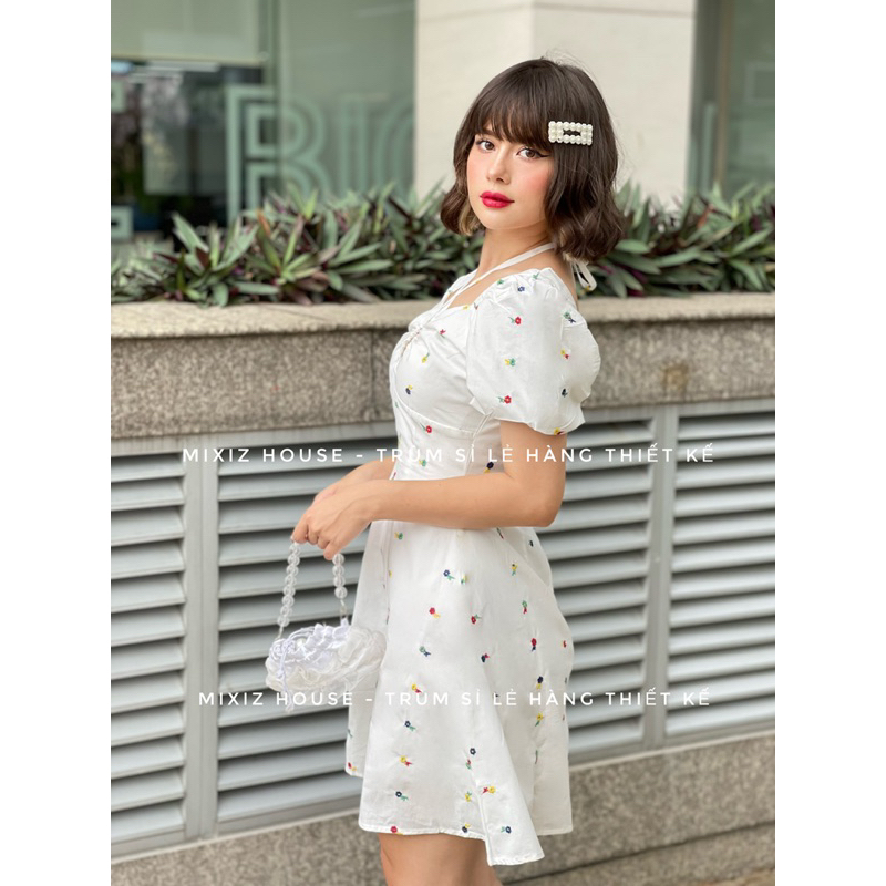Đầm hoa nhí 3 màu dáng ngắn Mixiz House