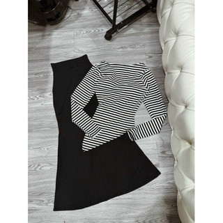Set Vạt Chéo Váy Đuôi Cá