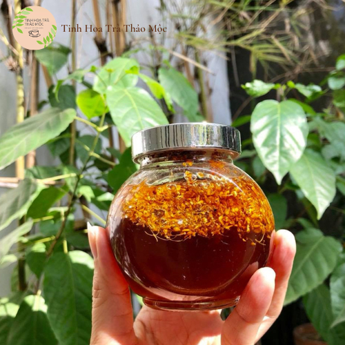 Mật ong quế hoa hũ thuỷ tinh Tinh Hoa Trà Thảo Mộc Món Qùa Từ Thiên Nhiên
