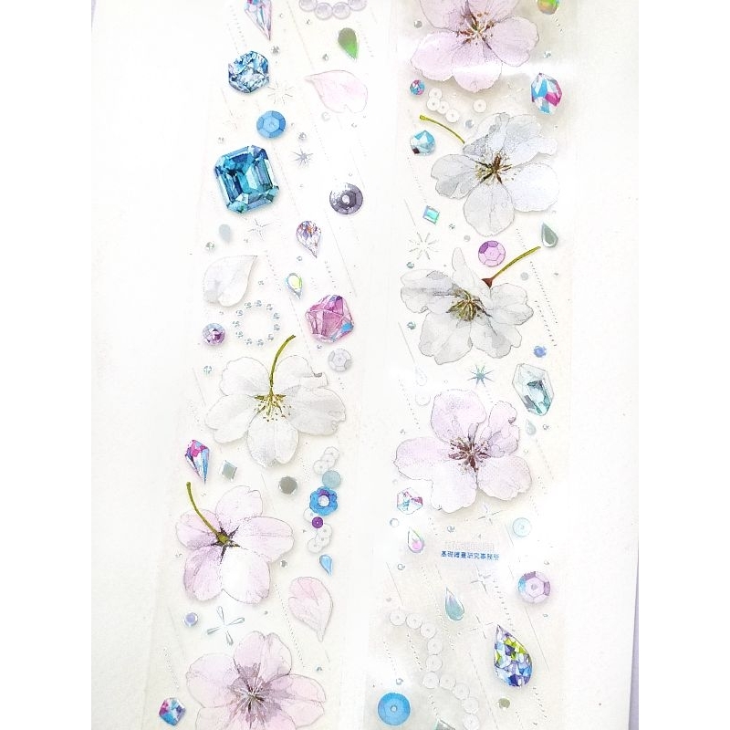 Washi Chiết Dạng PET 100cm Giọt Lệ Mộ Hoa Cát