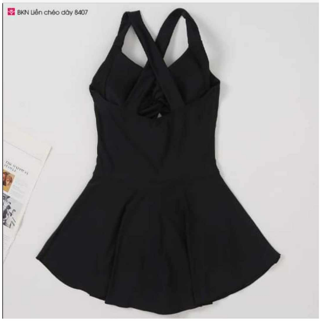 Bikini 1 Mảnh Dáng Váy Thể Thao Đồ Bơi Liền Thân Dạng váy 2 Dây Giấu Bụng Tôn Dáng VATIXA BKN132