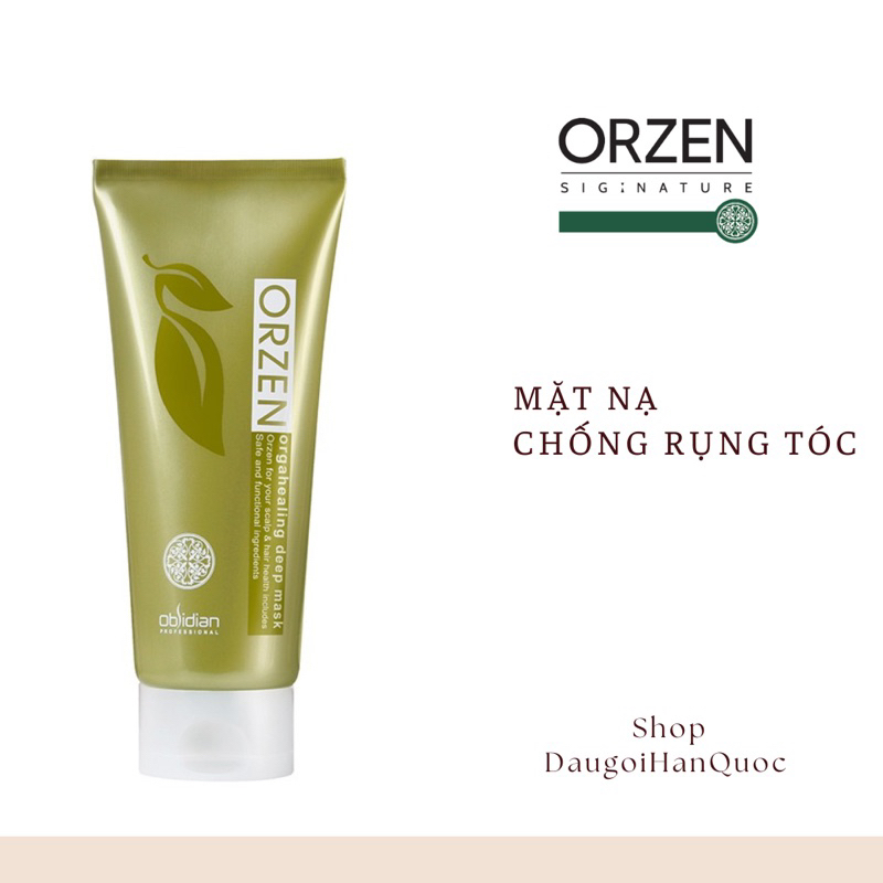 Mặt nạ chống rụng tóc orzen Orgahealing Deep Mask ( Hàng Chính Hãng , không đúng hoàn tiền)