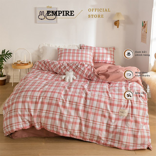 Bộ chăn ga gối nệm bộ 4 món cotton tici EMPIRE cao cấp bo chun drap giường - Bình Châu Bedding & Decor