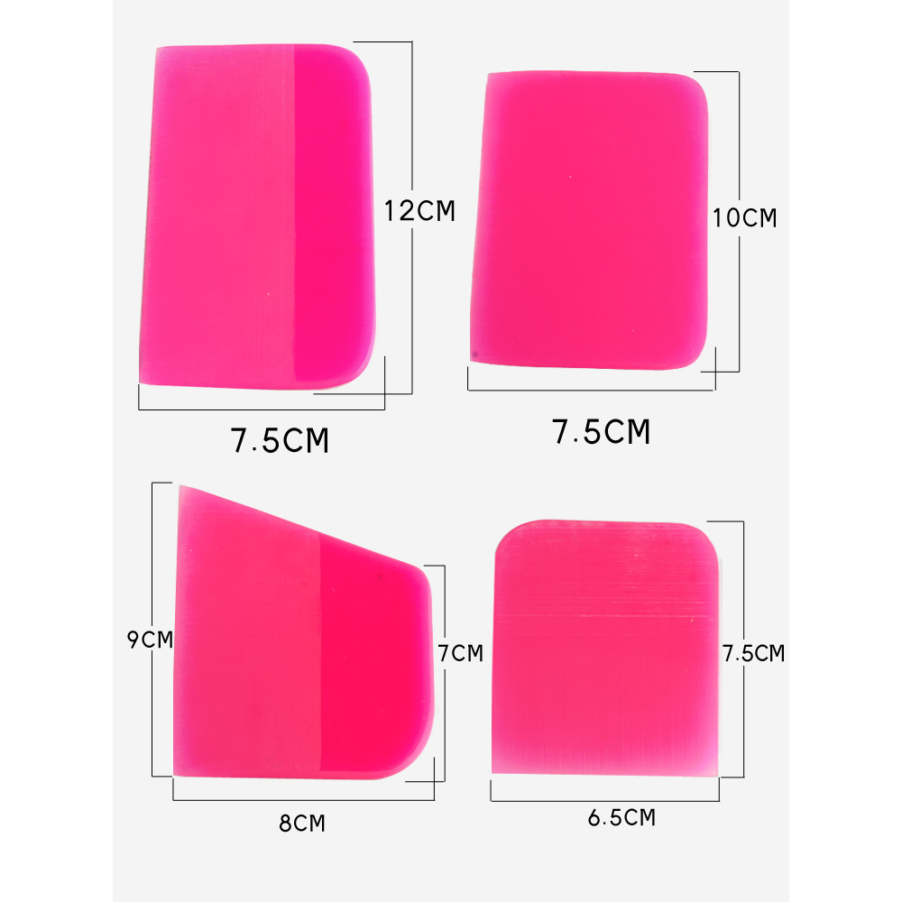 Dụng cụ gạt silicon dán decal đổi màu xe ô tô xe máy, dán PPF bảo vệ sơn xe nhiều kích thước