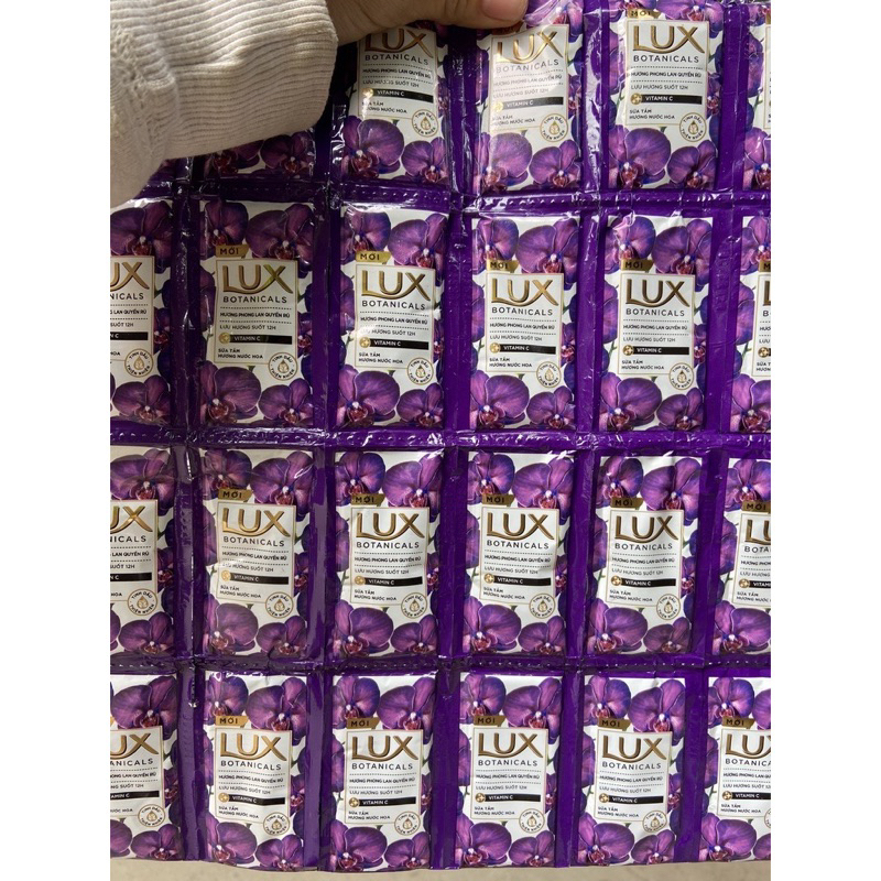 1 Dây sữa tắm Lux mới cao cấp Hương Hồng Pháp nồng nàng 6gx12gói