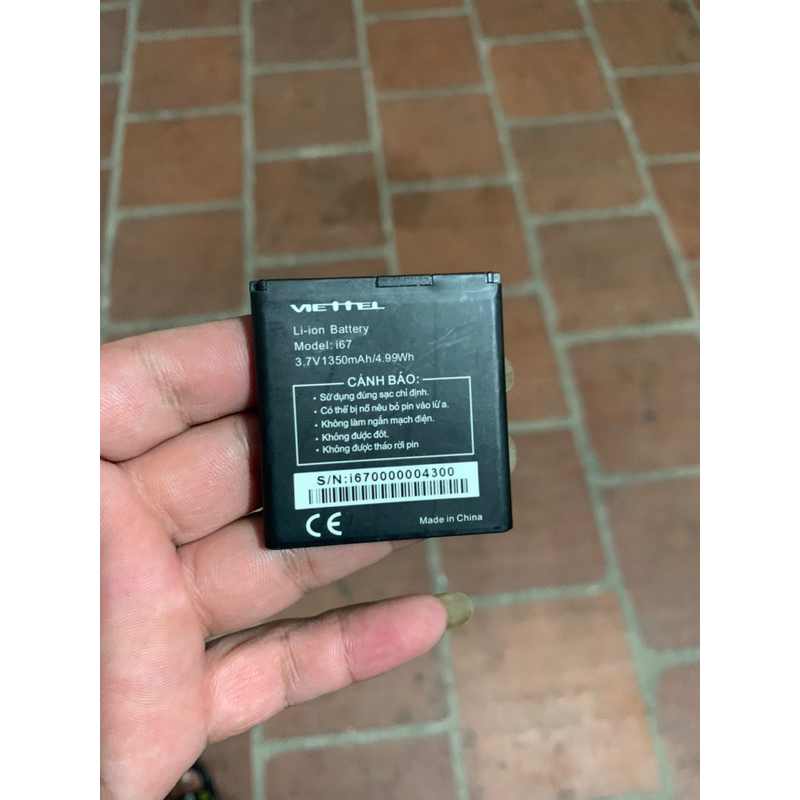 Pin viettel i67 bóc máy