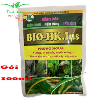 Sinh Học Nấm 3 Màu ( Nấm Xanh - Nấm Trắng - Nấm Tím ) Phòng Rệp Sáp , Sâu , Vi Nấm Trên Rau Màu và Cây Trồng gói 100ml