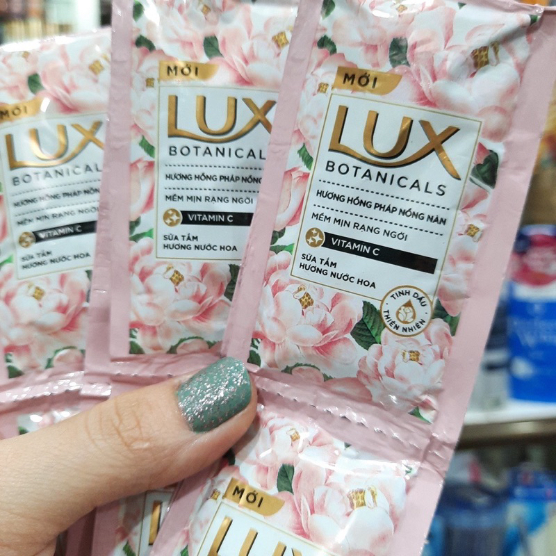 1 Dây sữa tắm Lux mới cao cấp Hương Hồng Pháp nồng nàng 6gx12gói