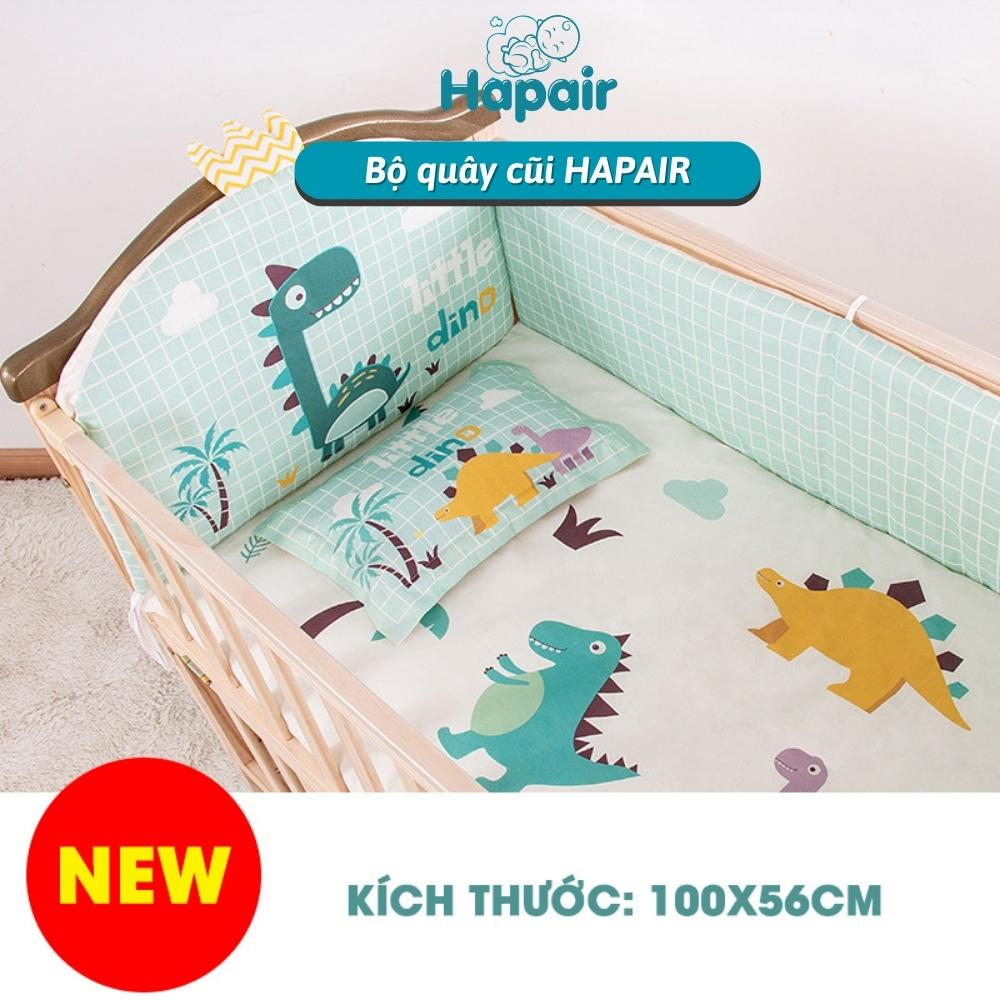 Bộ Quây Cũi Cho Bé HAPAIR Chất liệu cotton - Thoáng mát - Độ bền cao - Không nhăn