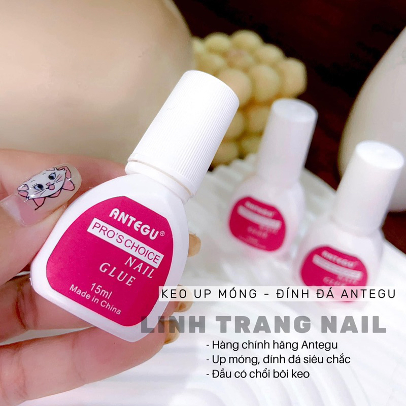 ANTEGU Nước tan keo tháo móng và keo đính đá - Keo dán móng úp đính đá siêu bền chắc ANTEGEU