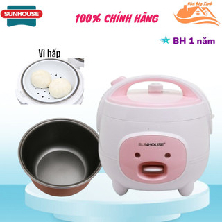 Nồi cơm điện 1.8l sunhouse shd8607w, 1.2l công suất 700w, sản xuất tại việt nam, bảo hành 12 tháng