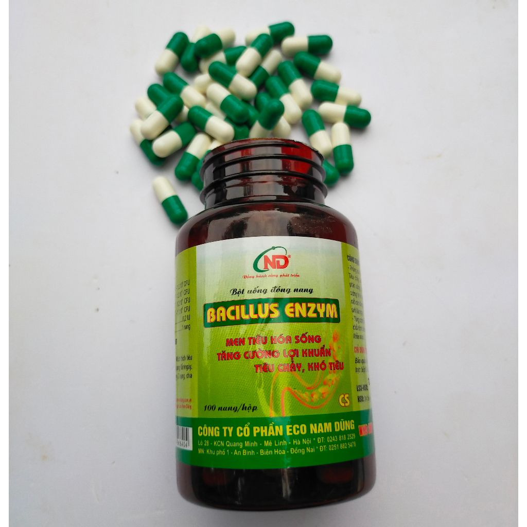Men tiêu hoá dạng viên Bacillus Enzym Chuyên dùng cho gà đá, gia cầm, chó, mèo tăng cường lợi khuẩn