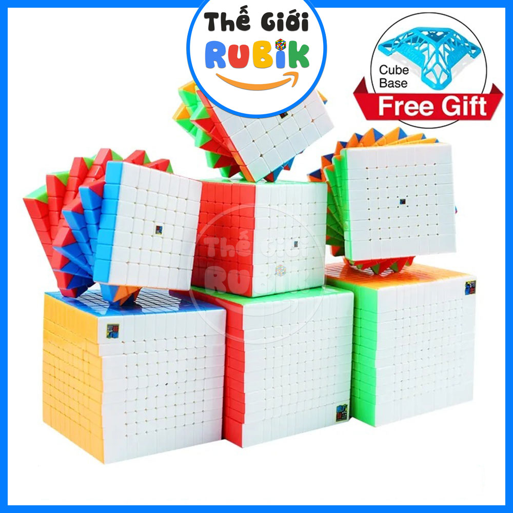 MoYu Meilong 6x6 7x7 9x9 10x10 11x11 12x12 Stickerless Chính Hãng Tặng Đế Kê | The Gioi Rubik