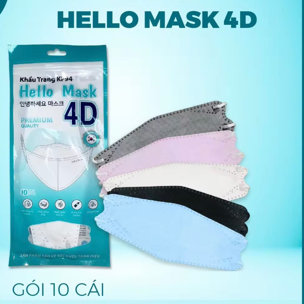 Khẩu trang y tế 3D Land Mask kf 94 túi 6 chiếc